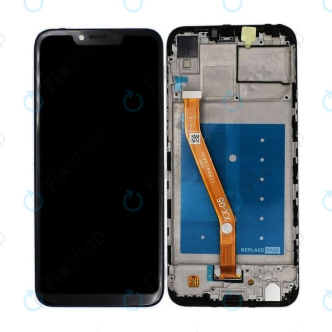 Wyświetlacz do Huawei Honor Play COR-L29, Ekran dotykowy z ramką, Czarny, Black, TFT