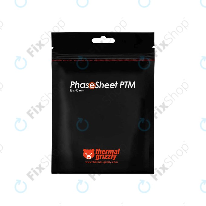 Pad termoprzewodzący 50x40x0,2mm, Thermal Grizzly PhaseSheet PTM