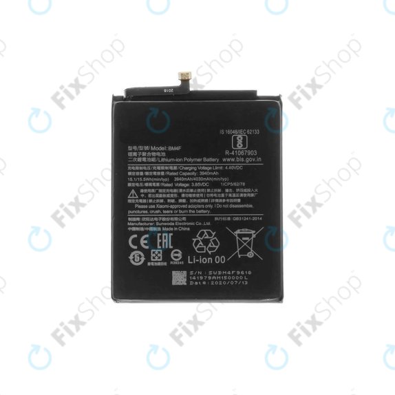 Bateria do Xiaomi Mi 9 Lite, Mi A3, BM4F, 4030mAh