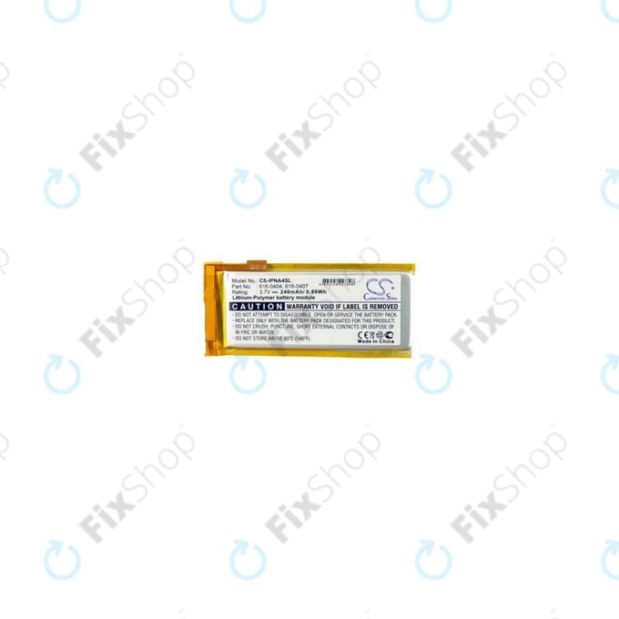 Bateria do iPod Nano (4th Gen), 616-0405, 240mAh, HQ