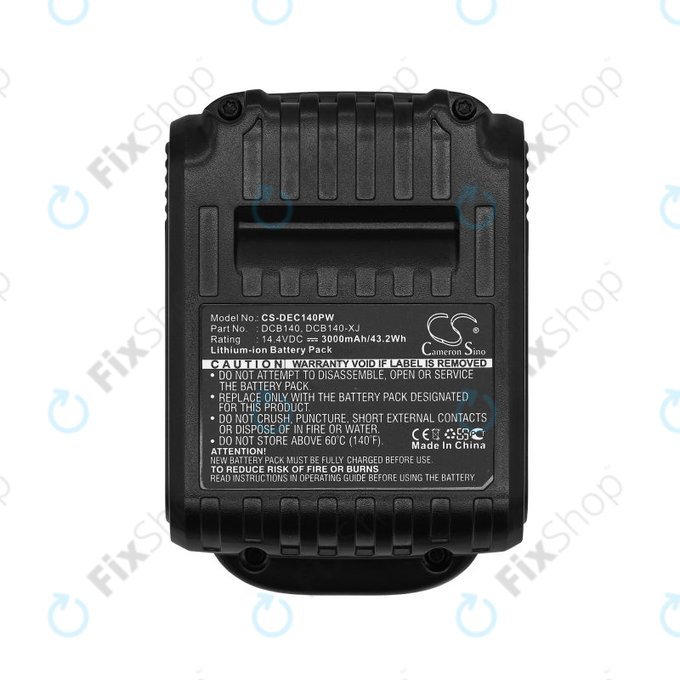 Bateria do Dewalt DCB090, XR, 3000mAh, Li-Ion, 14.4V, DCB140, HQ