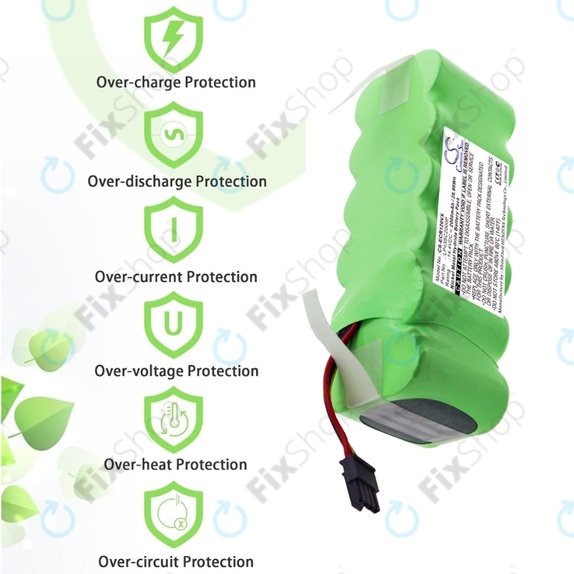 Bateria do Ecovacs Deebot CR120, KK-8, X500, LP43SC2000P, Ni-MH, 14,4V 2000mAh, HQ