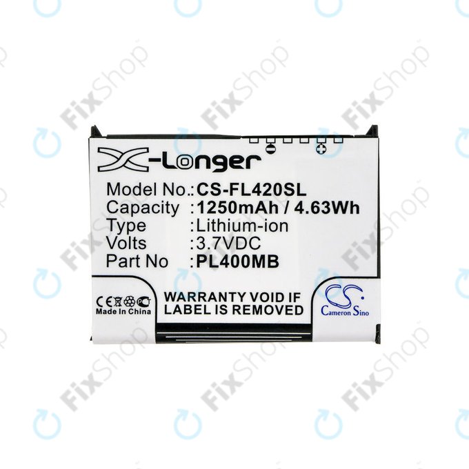 Bateria do Fujitsu Siemens Loox N560, N520, N500, 420, 410, 1250mAh, Li-Ion, 3.7V, PL400MB, HQ