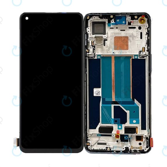 Wyświetlacz do OnePlus Nord 2 5G, Ekran dotykowy z ramką, Gray Sierra, TFT