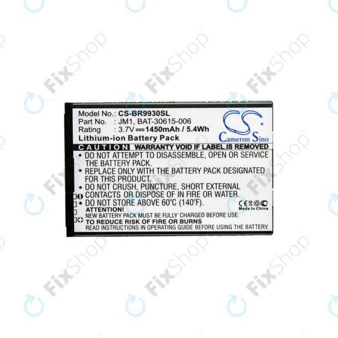 Bateria do Blackberry Bold 9790, Bold Touch 9900, BAT-30615-006, 1450mAh, HQ
