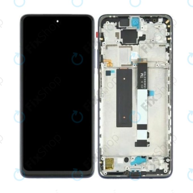Wyświetlacz do Xiaomi Redmi Note 9 Pro 5G M2007J17C, Ekran dotykowy z ramką, Czarny, Black, TFT