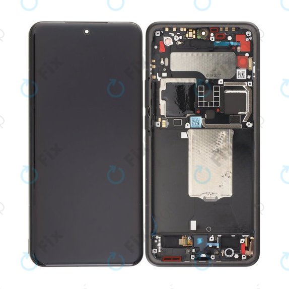 Wyświetlacz OLED do Xiaomi 15 Ultra 5G, Ekran dotykowy z ramką, Czarny, Black