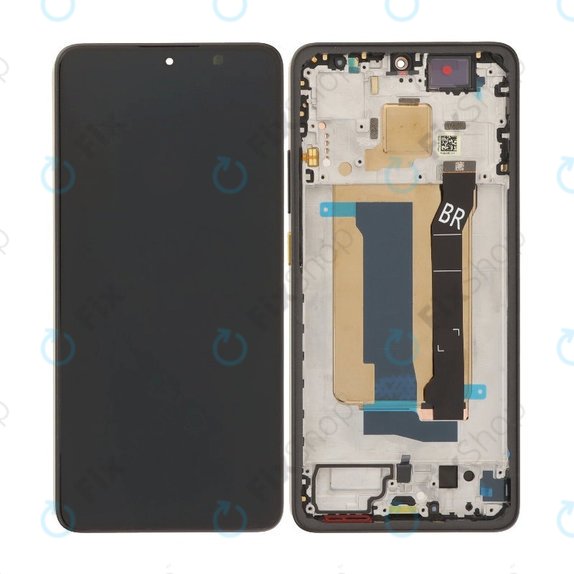 Wyświetlacz OLED do Xiaomi Poco X7 Pro, Ekran dotykowy z ramką, Żółty, Yellow