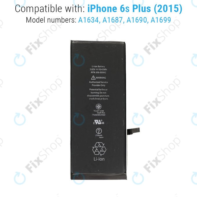 Bateria dla iPhone 6S Plus, 2750mAh