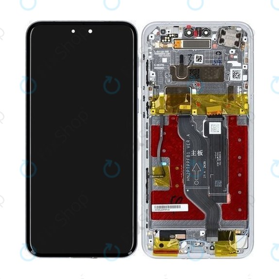 Wyświetlacz do Honor Magic7 Pro, Ekran dotykowy z ramką, Lunar Shadow Grey, 0235AMRW, Genuine Service Pack