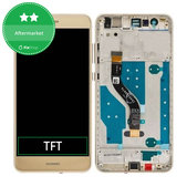 Wyświetlacz do Huawei P10 lite, Ekran dotykowy z ramką, Platinum Gold, TFT