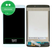 Wyświetlacz do LG G Pad V500, Ekran dotykowy bez ramki, Bialy, White, TFT