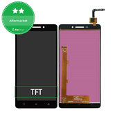 Wyświetlacz do Lenovo VIBE P1ma40 mini, Ekran dotykowy bez ramki, Czarny, Black, TFT