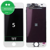 Wyświetlacz dla iPhone 5, White, Ekran dotykowy z ramką