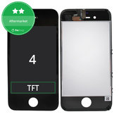 Wyświetlacz dla iPhone 4, Black, Ekran dotykowy z ramką