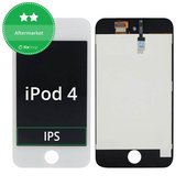 Wyświetlacz LCD dla iPod Touch (4th Gen), White, Ekran dotykowy z ramką