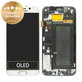 Wyświetlacz do Samsung S6 Edge G925F, Ekran dotykowy z ramką, GH97-17162B, GH97-17317B, GH97-17334B, White Pearl, Genuine Service Pack