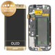 Wyświetlacz do Samsung S6 Edge G925F, Ekran dotykowy z ramką, GH97-17162C, GH97-17317C, GH97-17334C, Gold Platinum, Genuine Service Pack