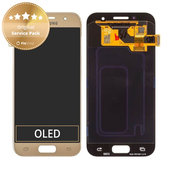 Wyświetlacz z ekranem dotykowym do Samsung A3 A320F (2017), GH97-19732B, GH97-19753B, Gold Sand, Genuine Service Pack