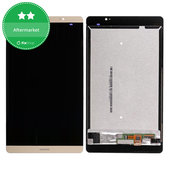 Wyświetlacz do Huawei MediaPad M2 8.0", Ekran dotykowy bez ramki, Zloty, Gold, TFT