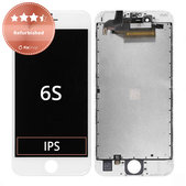 Wyświetlacz dla iPhone 6S, White, Ekran dotykowy z ramką, Refurbished