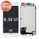 Wyświetlacz dla iPhone 8, SE (2020), SE (2022), White, Ekran dotykowy z ramką, Refurbished