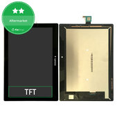 Wyświetlacz do Lenovo TAB 2 A10-30 TB2-X30F, Ekran dotykowy bez ramki, Czarny, Black, TFT