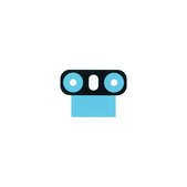 Taśma Klejąca pod Szkło Tylnej Kamery do LG G6 H870, MJN70094201, Genuine Service Pack