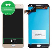 Wyświetlacz do Motorola Moto G5 Plus, Ekran dotykowy bez ramki, Złoty, Gold, TFT