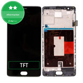 Wyświetlacz do OnePlus 3, 3T, Ekran dotykowy z ramką, Czarny, Black, TFT