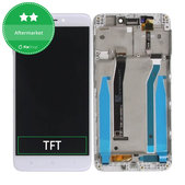 Wyświetlacz do Xiaomi Redmi 4X, Ekran dotykowy z ramką, Biały, White, TFT