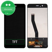 Wyświetlacz do Huawei P10, Ekran dotykowy bez ramki, Czarny, Black, TFT