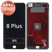 Wyświetlacz dla iPhone 8 Plus, Black, Ekran dotykowy z ramką, Refurbished