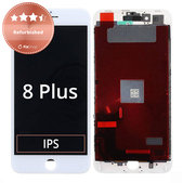Wyświetlacz dla iPhone 8 Plus, White, Ekran dotykowy z ramką, Refurbished