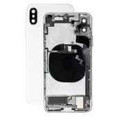 Tylna obudowa z malymi czesciami do iPhone X, Srebrny, Silver