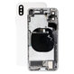 Tylna obudowa z malymi czesciami do iPhone X, Srebrny, Silver