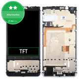 Wyświetlacz do Blackberry Keyone, Ekran dotykowy z ramką, Czarny, Black, TFT