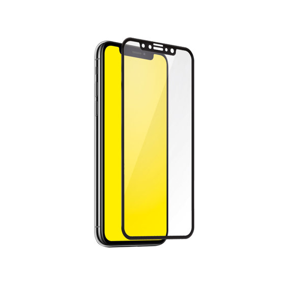 Szklo hartowane do iPhone X, XS, 11 Pro, Czarny, Black, Full Cover, SBS