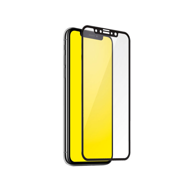 Szklo hartowane do iPhone X, XS, 11 Pro, Czarny, Black, Full Cover, SBS