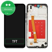 Wyświetlacz do Huawei P20 Lite, Ekran dotykowy z ramką, Czarny, Black, TFT