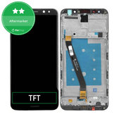 Wyświetlacz do Huawei Mate 10 Lite, Ekran dotykowy z ramką, Czarny, Black, TFT