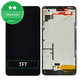 Wyświetlacz do Microsoft Lumia 640, Ekran dotykowy z ramką, Czarny, Black, TFT