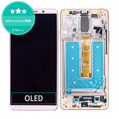 Wyświetlacz OLED do Huawei Mate 10 Pro, Ekran dotykowy z ramką, Pink Gold