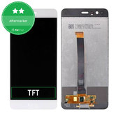 Wyświetlacz do Huawei P10 Plus, Ekran dotykowy bez ramki, Bialy, White, TFT