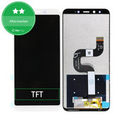 Wyświetlacz do Xiaomi Mi A2 (Mi 6X), Ekran dotykowy bez ramki, Bialy, White, TFT
