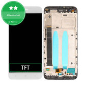 Wyświetlacz do Xiaomi Mi A1 (Mi 5X), Ekran dotykowy z ramką, Biały, White, TFT