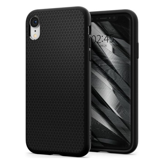 Etui do iPhone XR, Liquid Air, Czarny, Black, Spigen