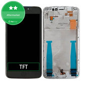 Wyświetlacz do Motorola Moto E4 Plus XT1771, Ekran dotykowy z ramką, Szary, Gray, TFT