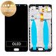 Wyświetlacz do Asus Zenfone 4 Max ZC554KL (X00ID), Ekran dotykowy z ramką, Deepsea Black, Genuine Service Pack