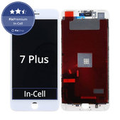 Wyświetlacz In-Cell dla iPhone 7 Plus, White, Ekran dotykowy z ramką, FixPremium